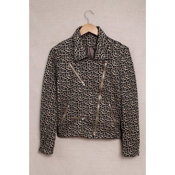 Azura Exchange  Zipped Notch Collar Short Jacket - Picture 6 of 8